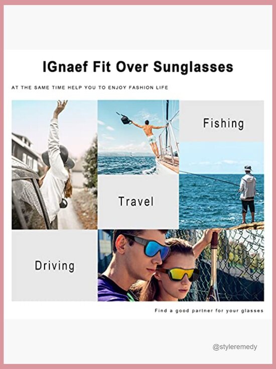 Unisex Fit Over Polarized Sunglasses with UV Protection for Fishing main image 6